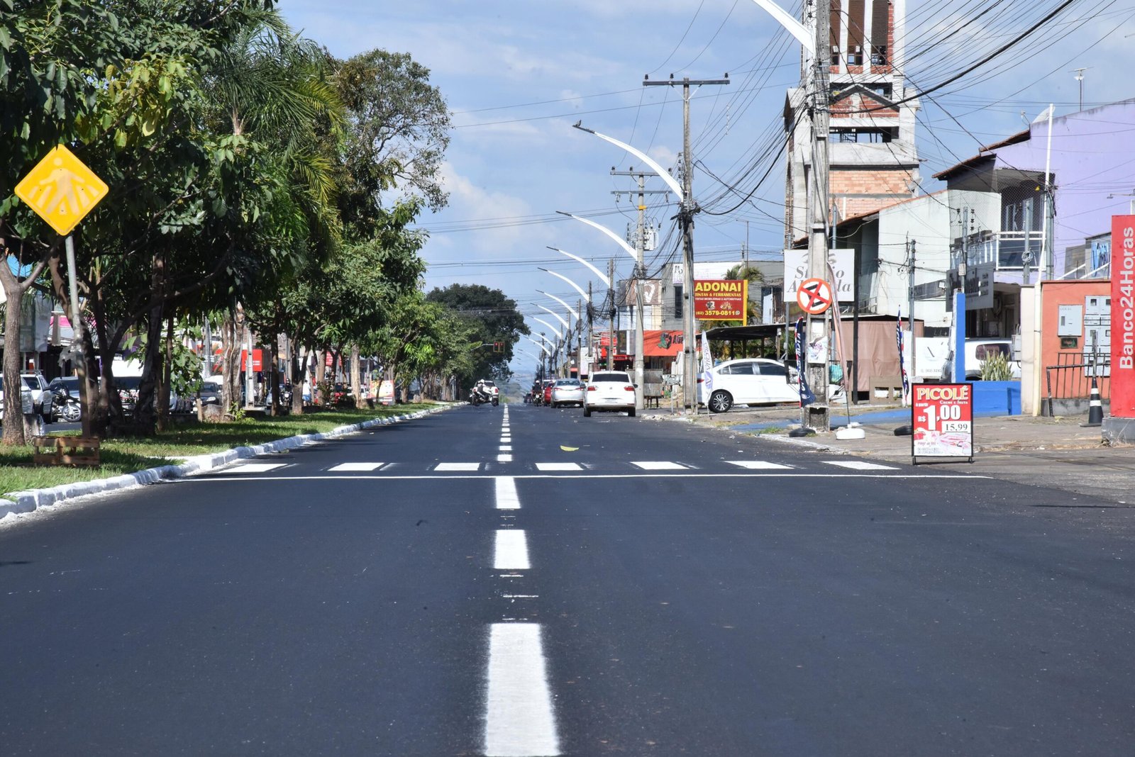 Gestão Vilela executa recapeamento da Avenida Santana, da BR-153 até Parque Industrial José Alencar