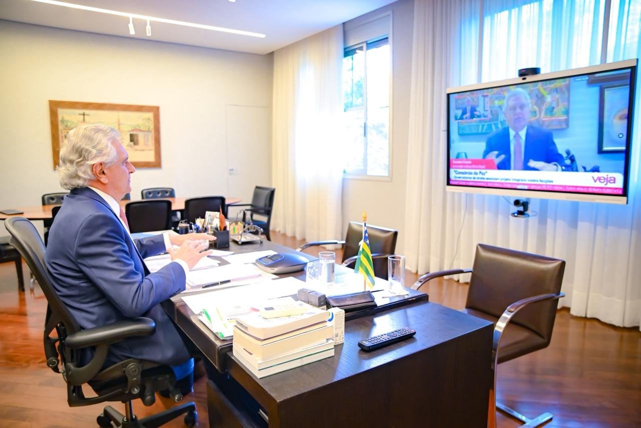 Em articulação com governadores, Caiado busca endurecimento de leis contra facções