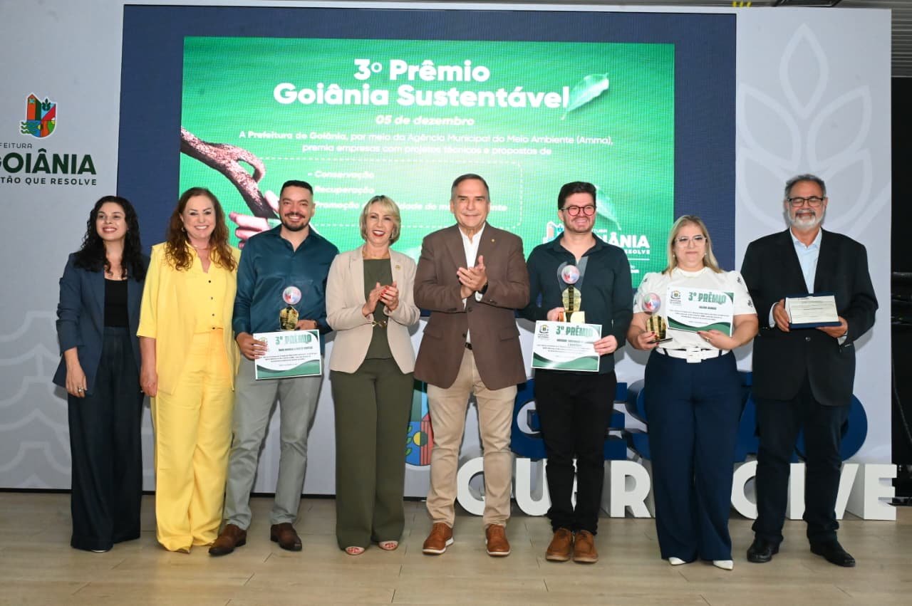 Prefeito Sandro Mabel reconhece empresas na 3ª edição do Prêmio Goiânia Sustentável