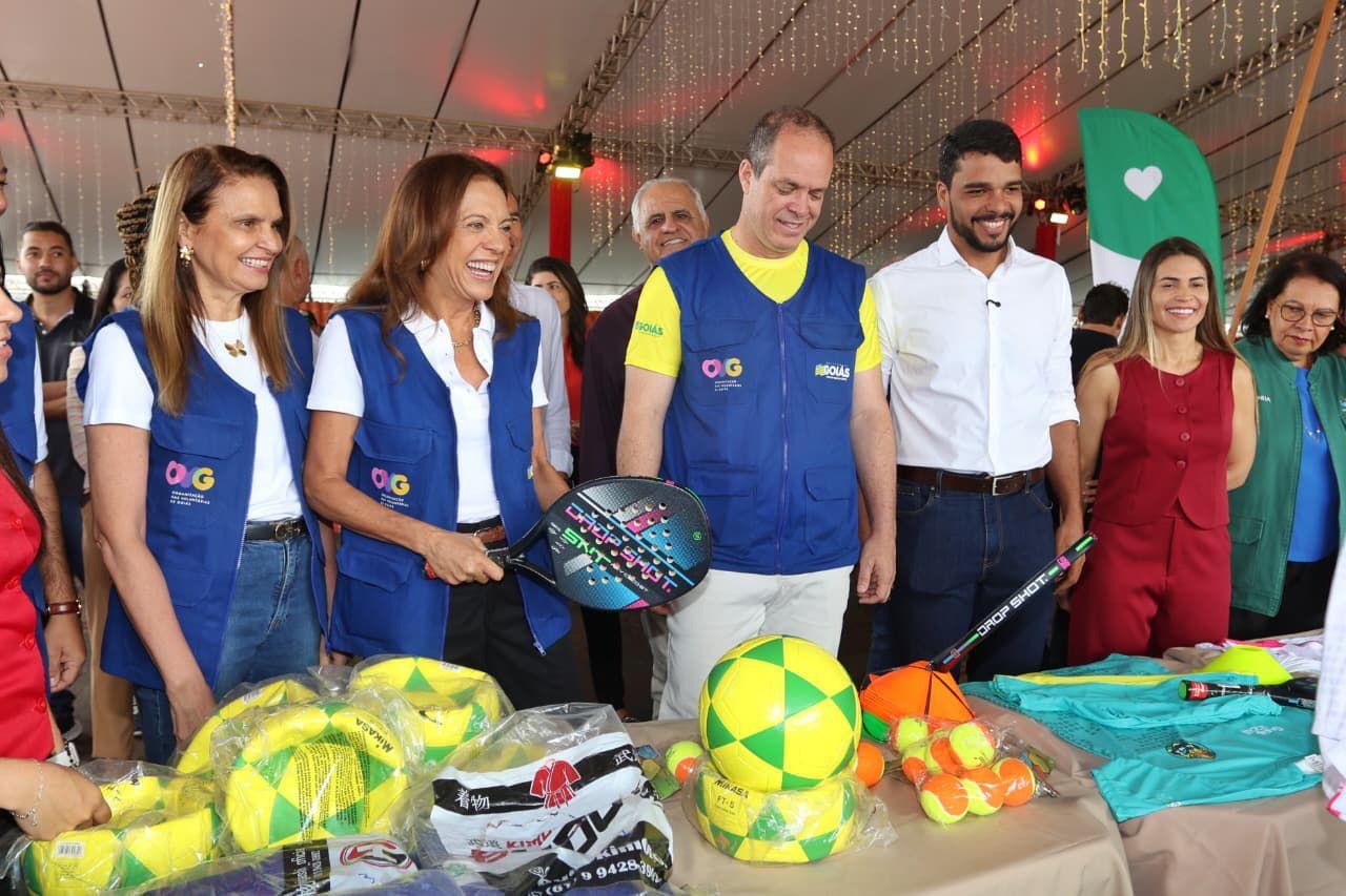 Gracinha Caiado lança projeto esportivo e leva benefícios sociais a Trindade