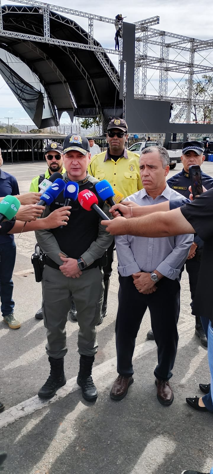 Prefeitura de Aparecida e Policia Militar detalham esquema de policiamento do Aparecida é Show